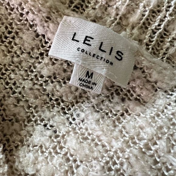 Lelis Collection Off The Shoulder V Neck Sweater - Size Medium - Picture 3 of 3